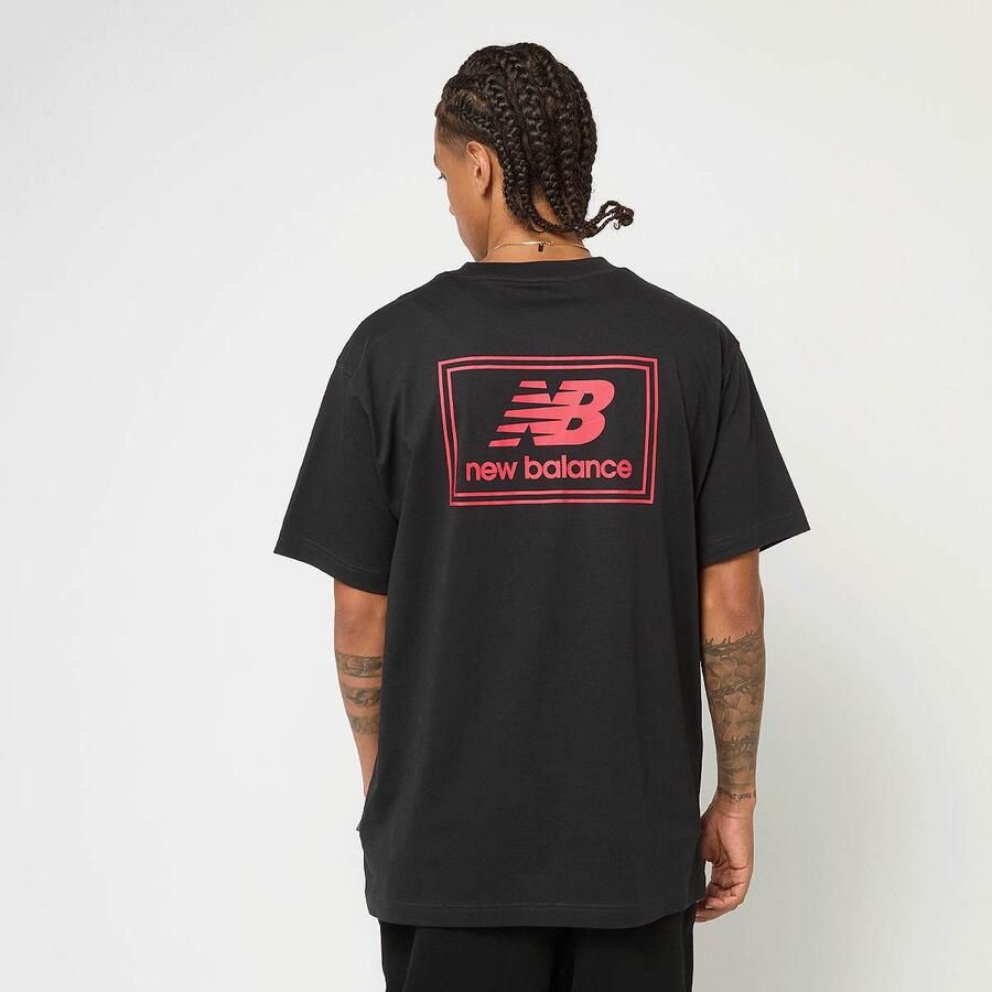 New Balance Woven Label T-Shirt Men T-Shirts & Polo's zwart Maat XL Kleding