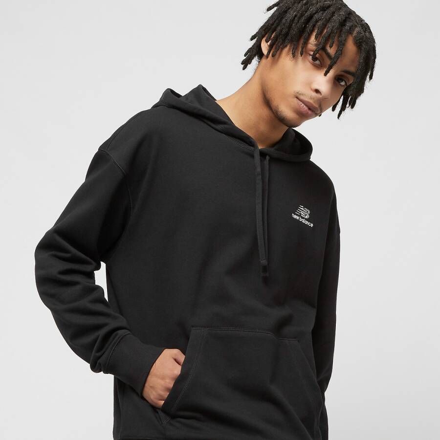 New Balance Zwarte Hoodie Zwart Heren