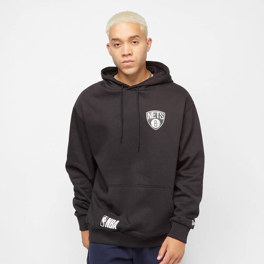 New era NBA Half Logo Oversized Hoodie Black Heren
