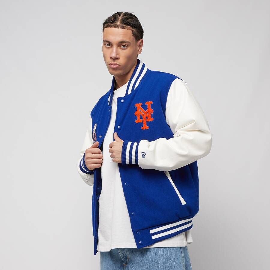 New era NY Mets Varsity Jack Eco Leer Blue Heren