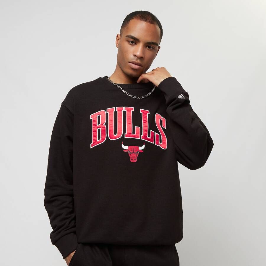 New era Chicago Bulls Lichtgewicht Crewneck Sweatshirt Black Heren
