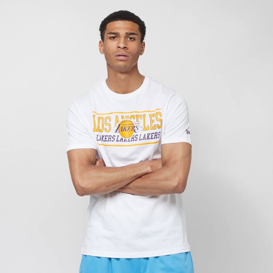 New era Nba Bar Graphic T-shirt Loslak T-shirts Kleding white maat: S beschikbare maaten:S M L