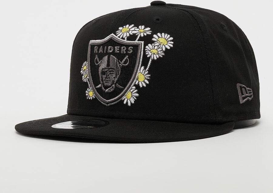 New era 9FiftySeasonal Flower NFL Oakland Raiders Unisex Caps zwart Maat S M Accessoires - Foto 3