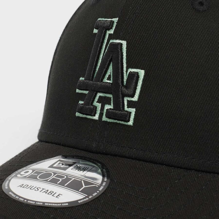 New era 9Forty Team Outline Los Angeles Dodgers Unisex Caps zwart Maat ONE SIZE Accessoires