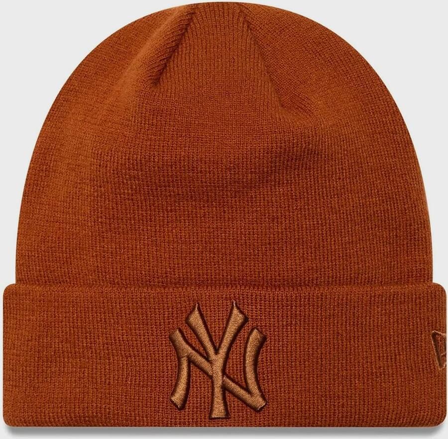 New era Beanie League Essential MLB York Yankees Unisex Mutsen bruin Maat ONE SIZE Accessoires