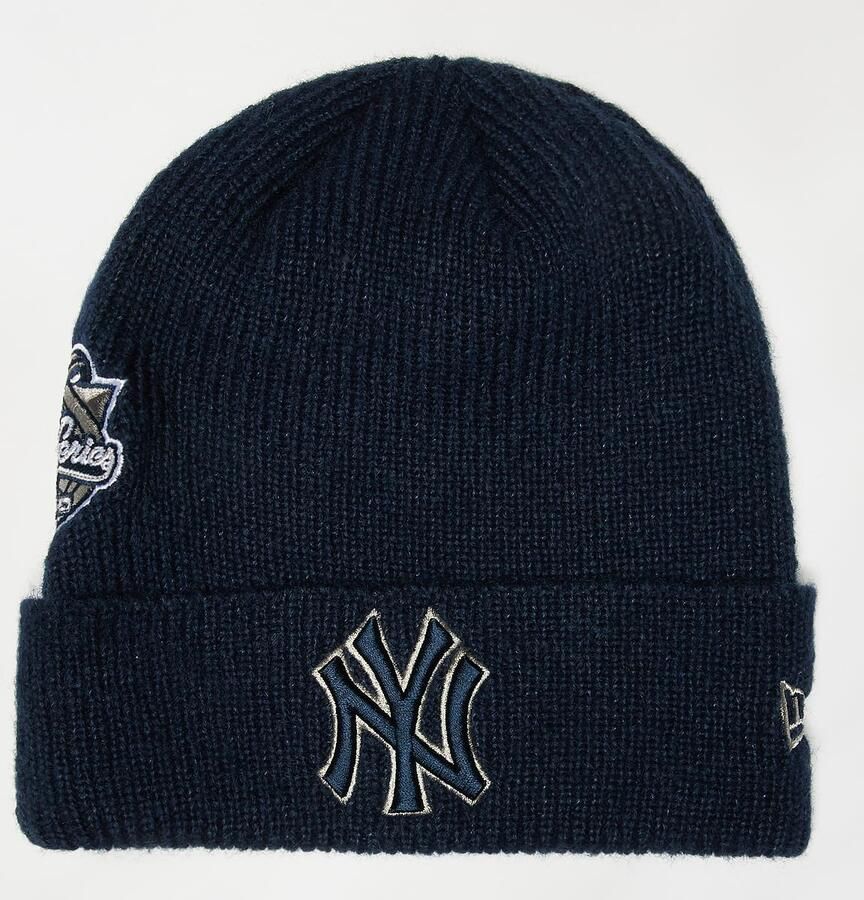 New era Beanie WS Patch MLB York Yankees nvy Unisex Mutsen blauw Maat ONE SIZE Accessoires - Foto 3