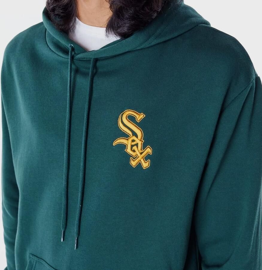 New era Chicago White Sox League Essential Oversized Hoodie Men Hoodies & Sweaters groen Maat XL Kleding