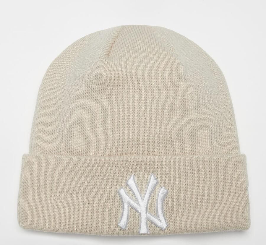 New era Cuff Beanie Essential MLB York Yankees Unisex Mutsen beige Maat ONE SIZE Accessoires - Foto 2