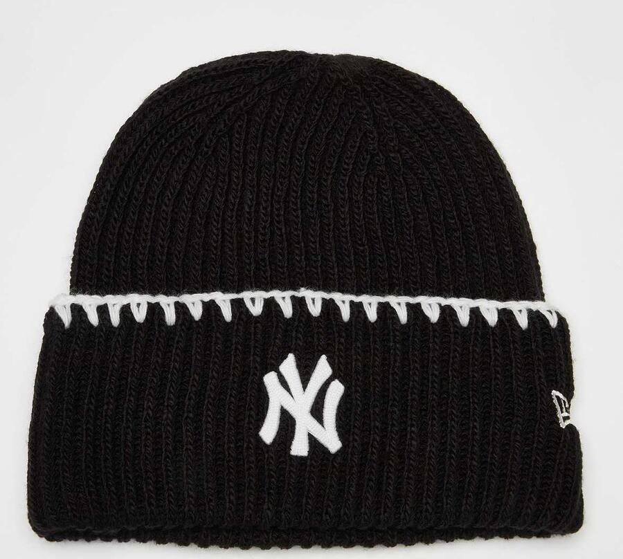 New era Female Chunky Topstitch Beanie York Yankees Women Mutsen zwart Maat ONE SIZE Accessoires - Foto 2
