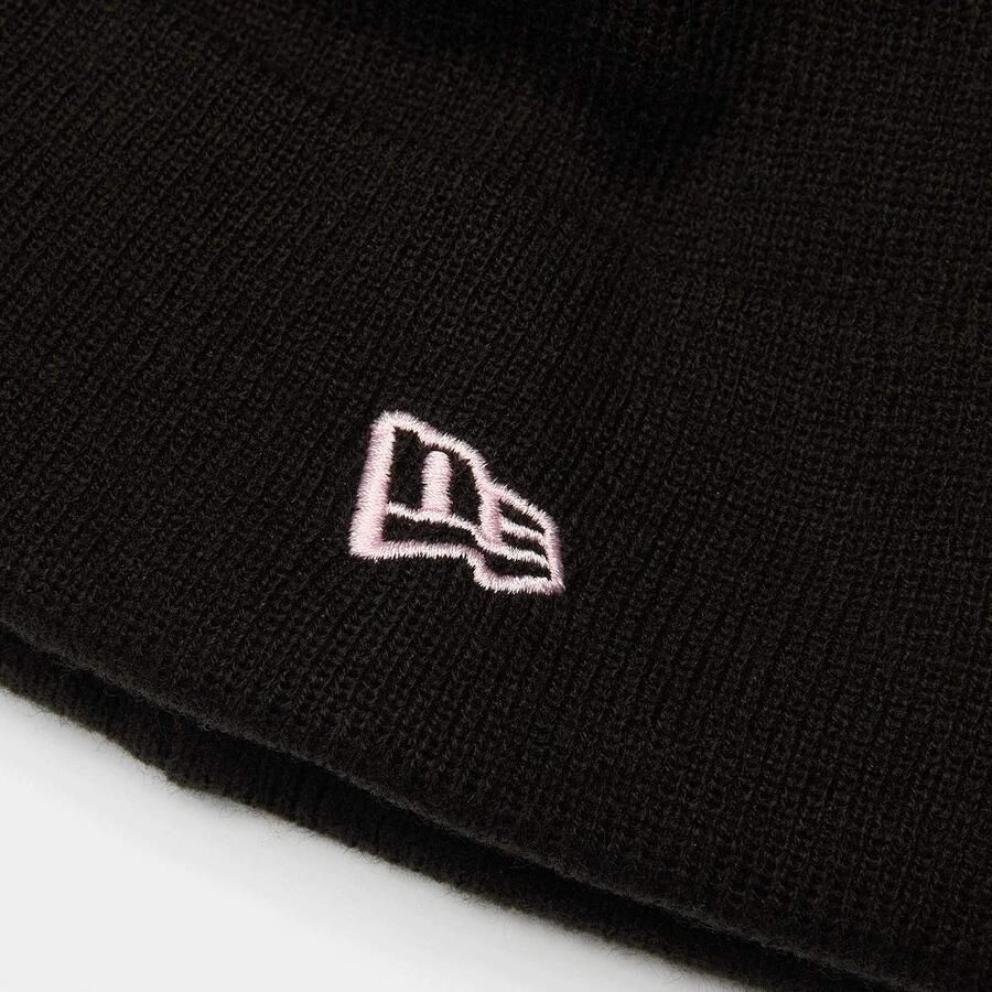 New era Female Essential Cuff Beanie York Yankees Unisex Mutsen zwart Maat ONE SIZE Accessoires