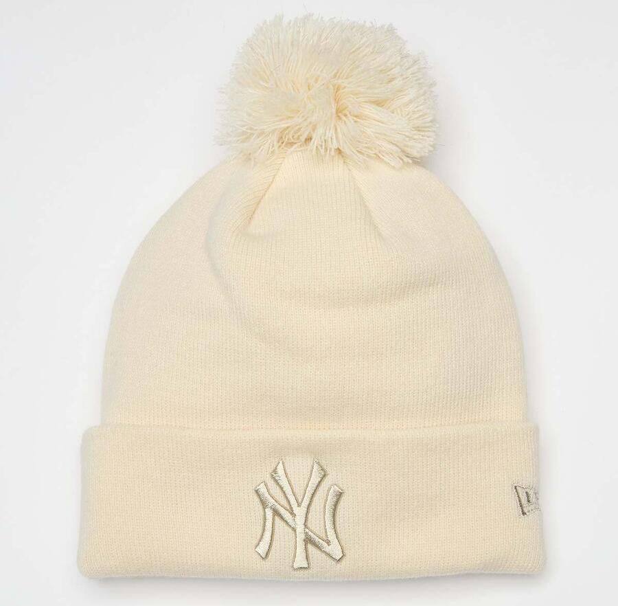 New era Female Metallic Bobble Beanie York Yankees Women Mutsen beige Maat ONE SIZE Accessoires - Foto 3