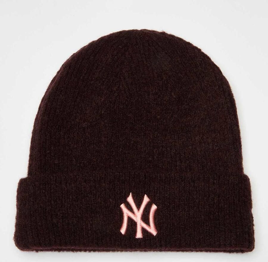 New era Female Wide Cuff Beanie York Yankees Women Mutsen bruin Maat ONE SIZE Accessoires - Foto 2
