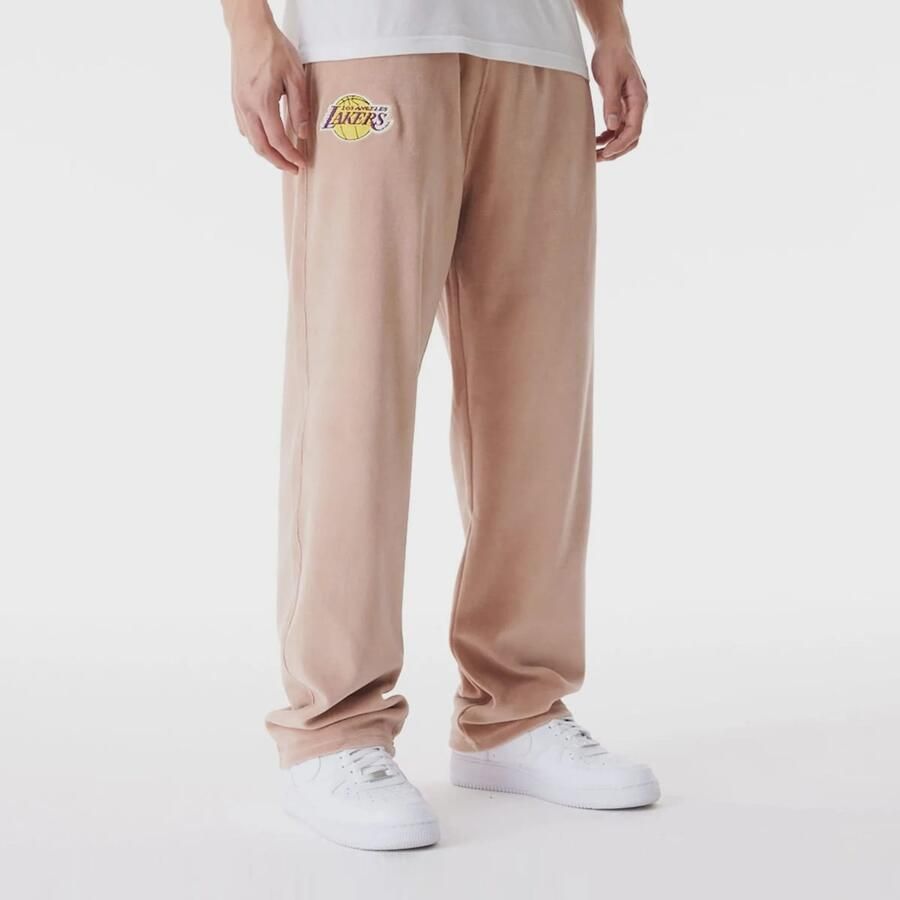 New era LA Lakers NBA Lifestyle Velours Trackpants Men Trainingsbroeken beige Maat XS Kleding - Foto 3