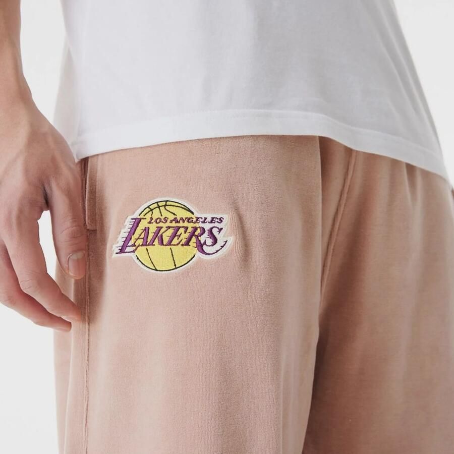 New era LA Lakers NBA Lifestyle Velours Trackpants Men Trainingsbroeken beige Maat XS Kleding - Foto 2