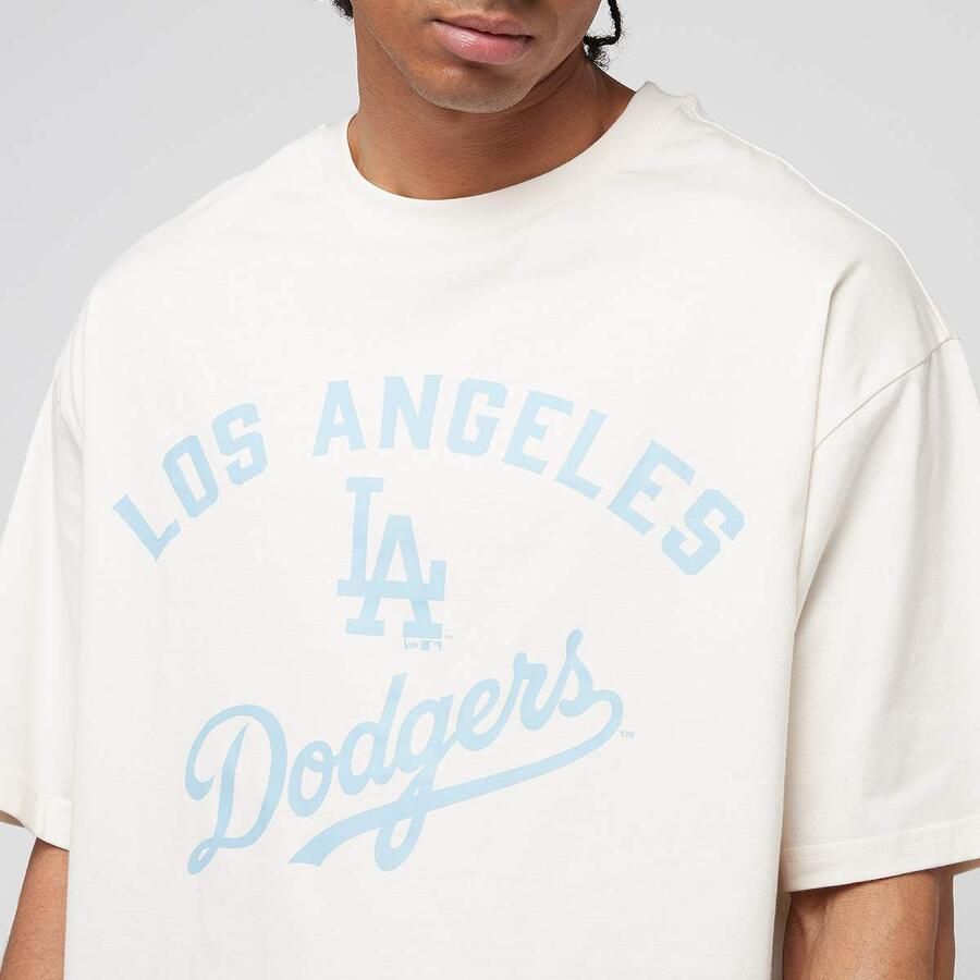 New era MLB Arch Graphic Oversized Tee Los Angeles Dodgers Men T-Shirts & Polo's beige Maat XL Kleding - Foto 2