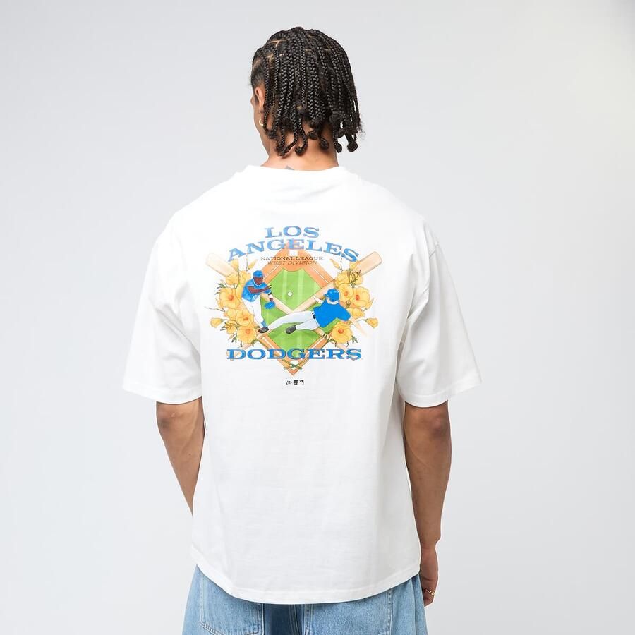 New era MLB Baseball Graphic Oversize Tee Los Angeles Dodgers men T-Shirts & Polo's wit Maat XL Kleding - Foto 3