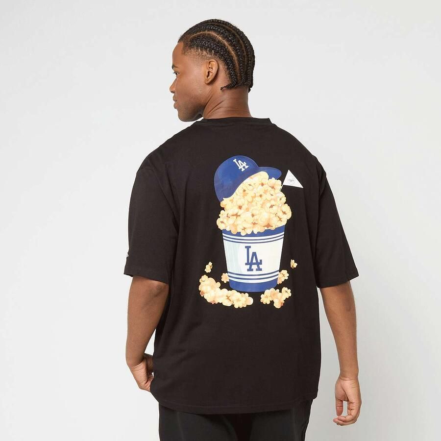 New era MLB Food Graphic Oversized Tee Los Angeles Dodgers Men T-Shirts & Polo's zwart Maat XL Kleding - Foto 3