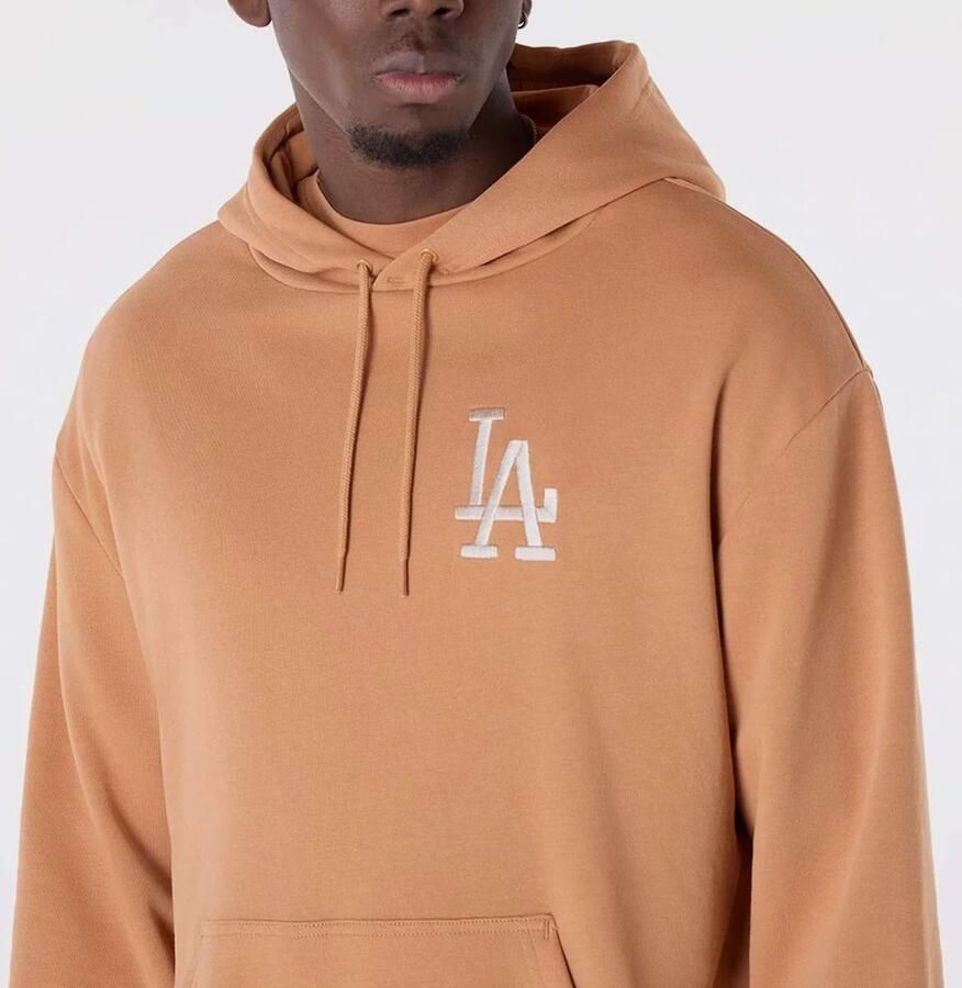 New era MLB League Essential Oversized Hoodie Los Angeles Dodgers Men Hoodies & Sweaters beige Maat XL Kleding