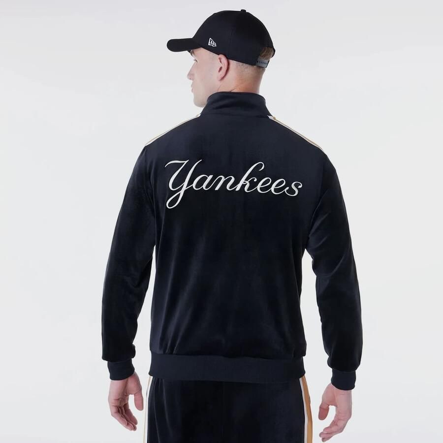 New era MLB Velour Track Top New York Yankees Trainingspakken in zwart formaten: XL - Foto 2