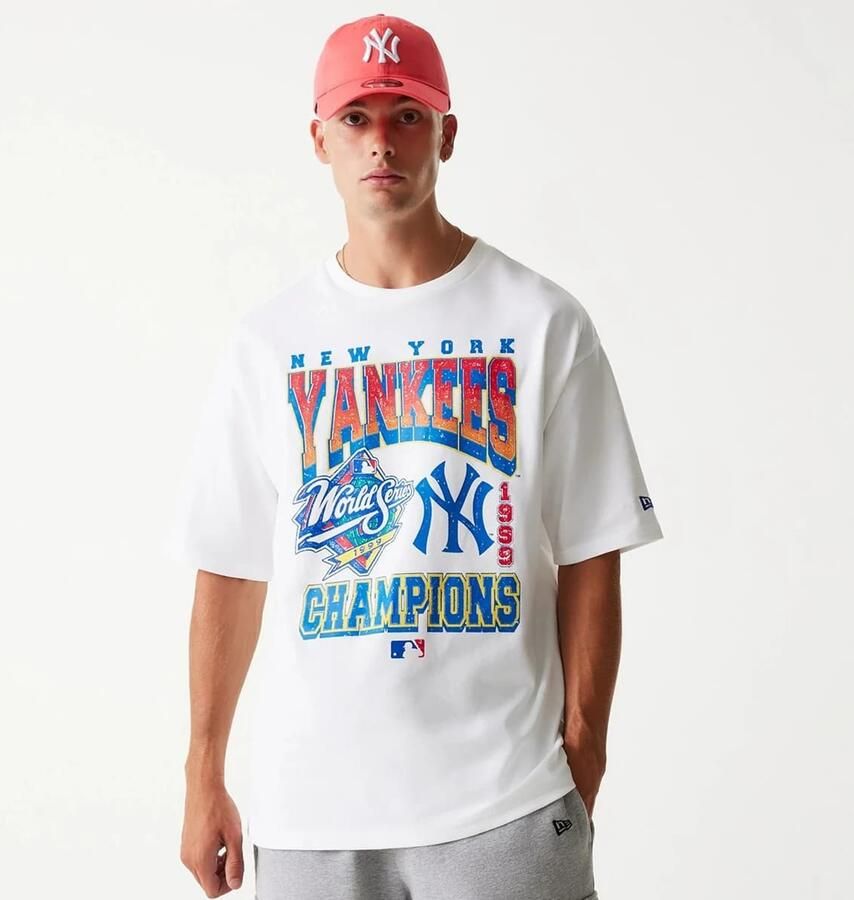 New era MLB York Yankees World Series Oversized Tee men T-Shirts & Polo's wit Maat XL Kleding - Foto 3