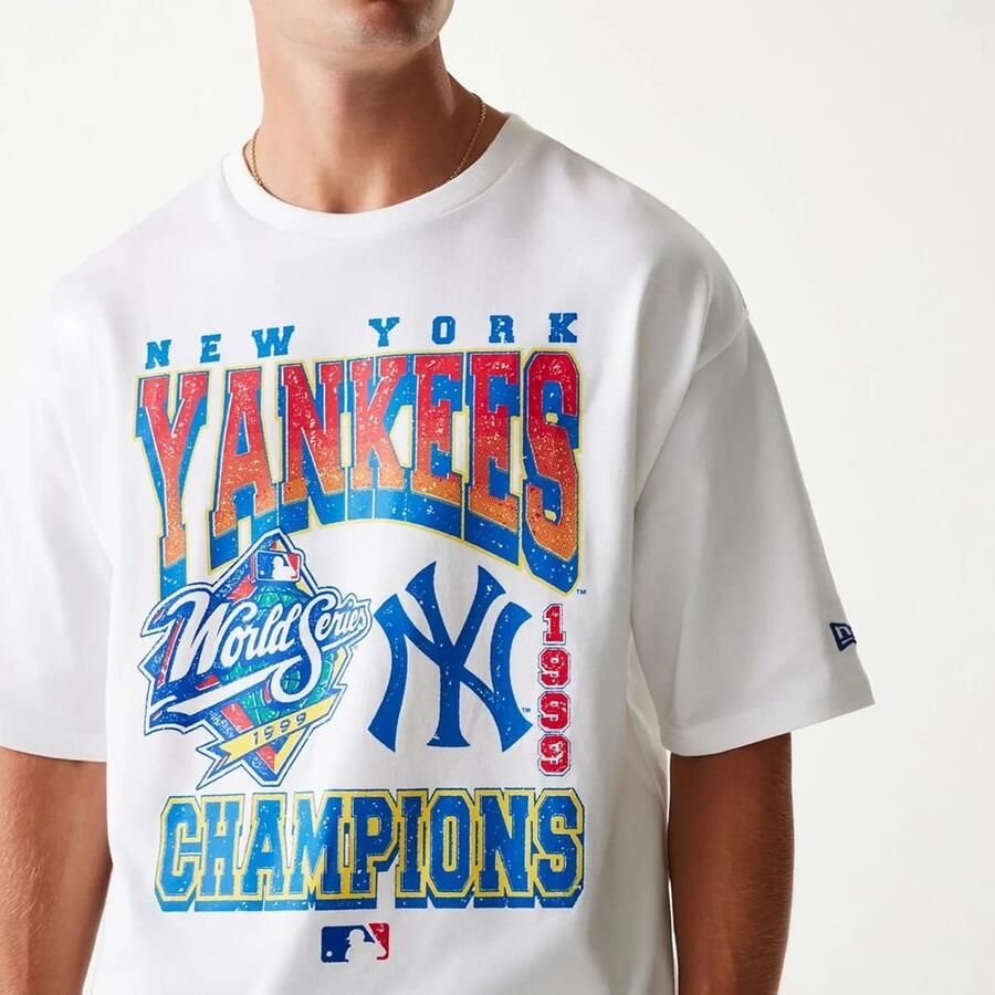 New era MLB York Yankees World Series Oversized Tee men T-Shirts & Polo's wit Maat XL Kleding - Foto 2