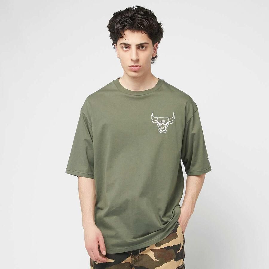 New era NBA League Essential Oversized Tee Chicago Bulls Men T-Shirts & Polo's groen Maat S Kleding - Foto 3