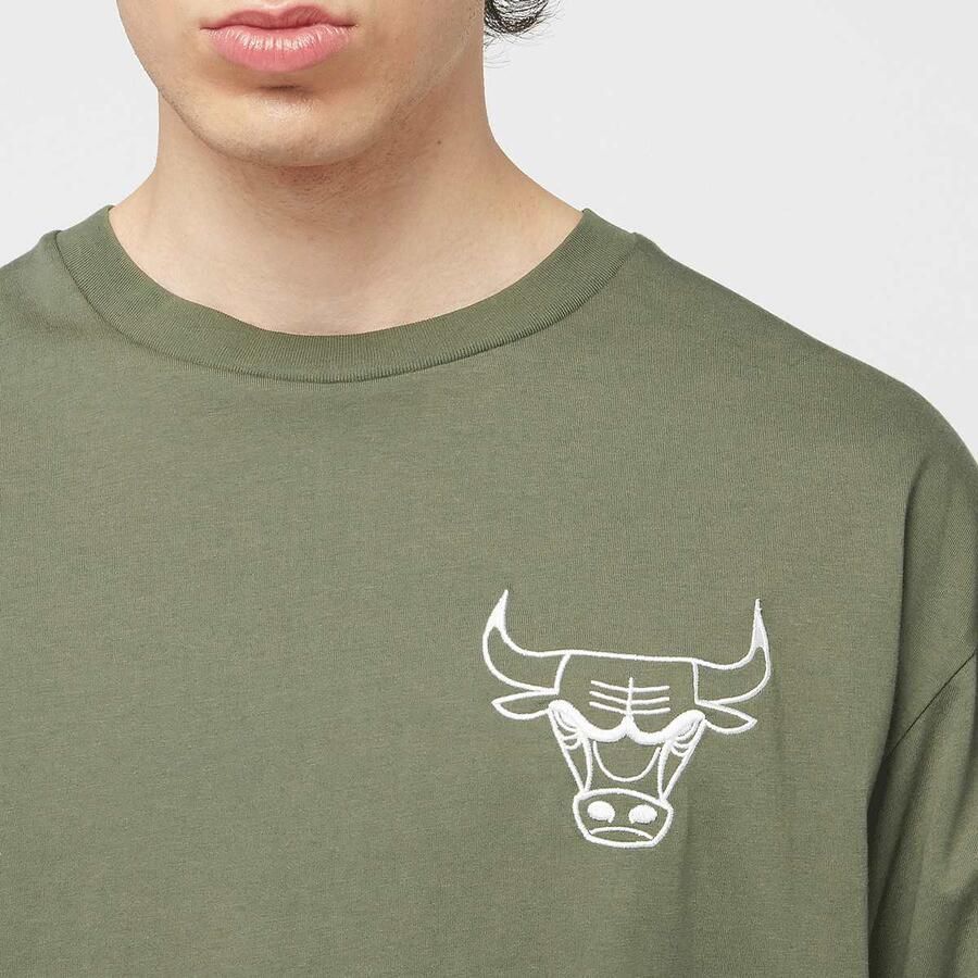 New era NBA League Essential Oversized Tee Chicago Bulls Men T-Shirts & Polo's groen Maat S Kleding - Foto 2