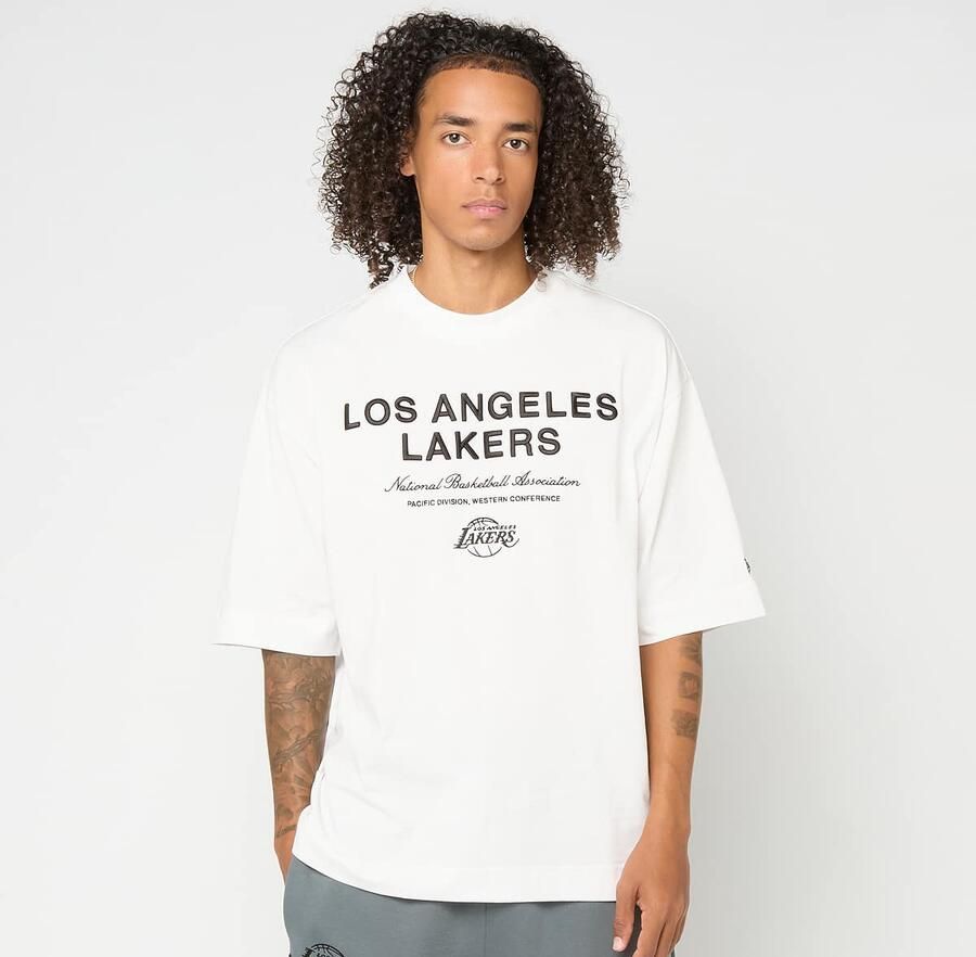 New era NBA Linear Graphic Box Tee Los Angeles Lakers Men T-Shirts & Polo's wit Maat XL Kleding - Foto 3