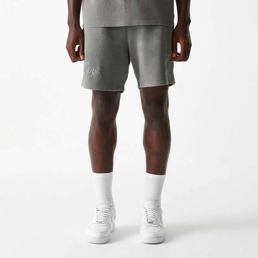 New era NBA Los Angeles Lakers Washed Shorts men Sportshorts grijs Maat XL Kleding - Foto 3