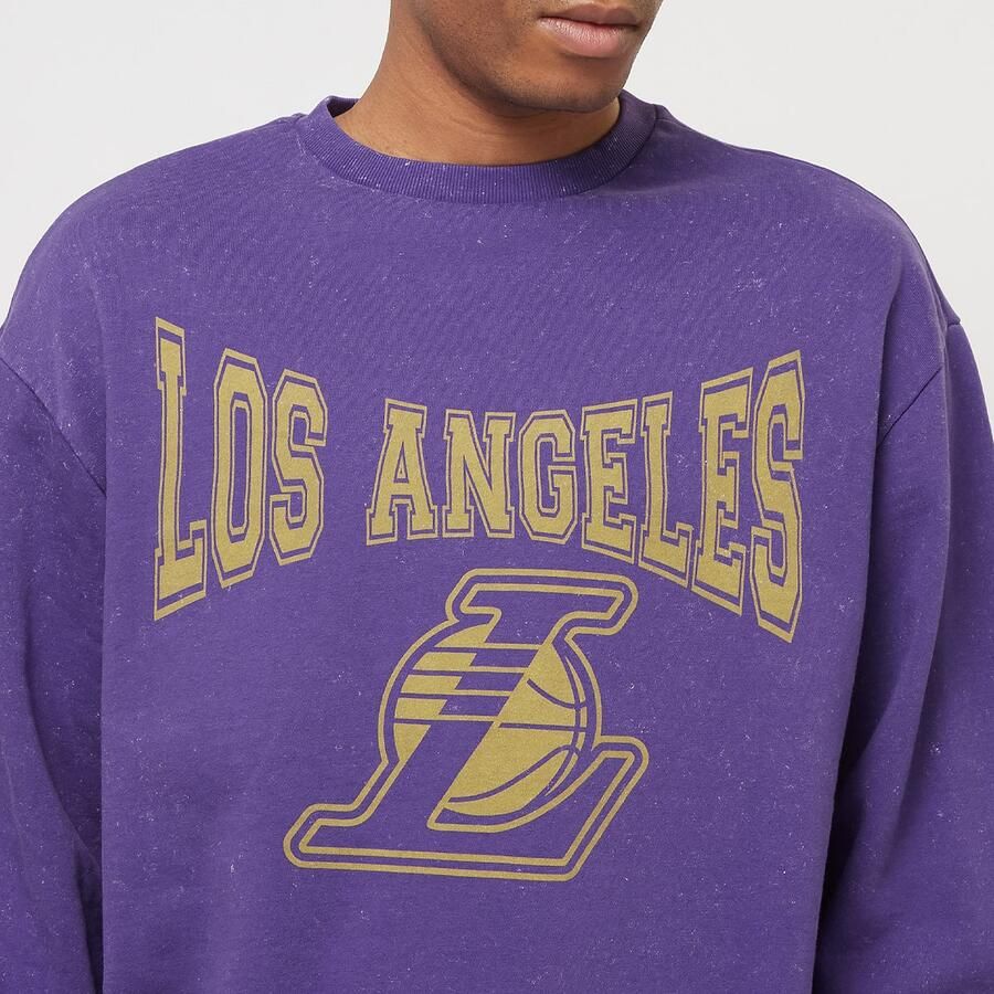 New era NBA Washed Crew Los Angeles Lakers Hoodies & Sweaters roze Maat S Kleding - Foto 2