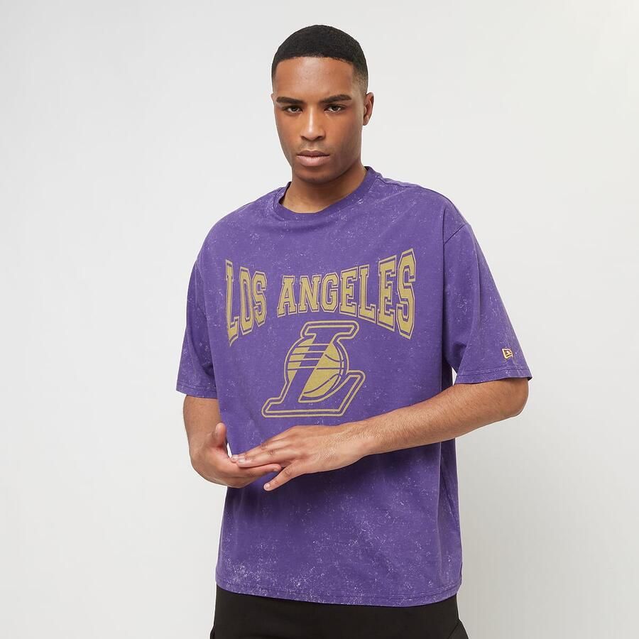 New era NBA Washed Oversized Tee Los Angeles Lakers T-Shirts & Polo's roze Maat XS Kleding - Foto 3