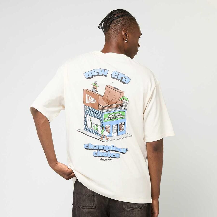 New era Oversized Graphic Tee 1 men T-Shirts & Polo's beige Maat XL Kleding - Foto 3