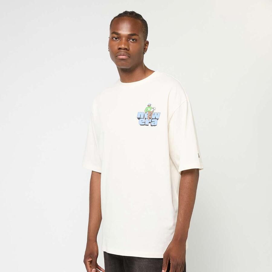 New era Oversized Graphic Tee 1 men T-Shirts & Polo's beige Maat XL Kleding