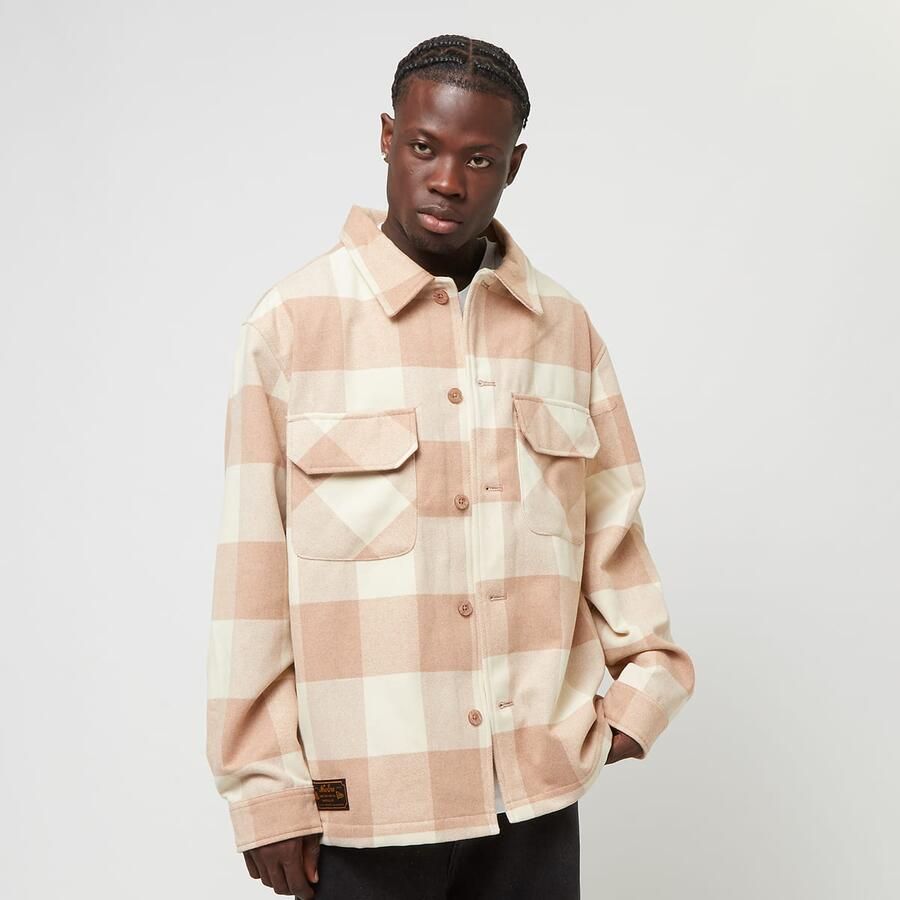 New era Shacket Men Overhemden beige Maat XS Kleding - Foto 3