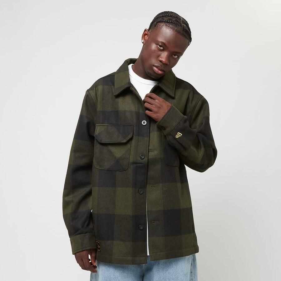 New era Shacket Men Overhemden groen Maat XS Kleding - Foto 3