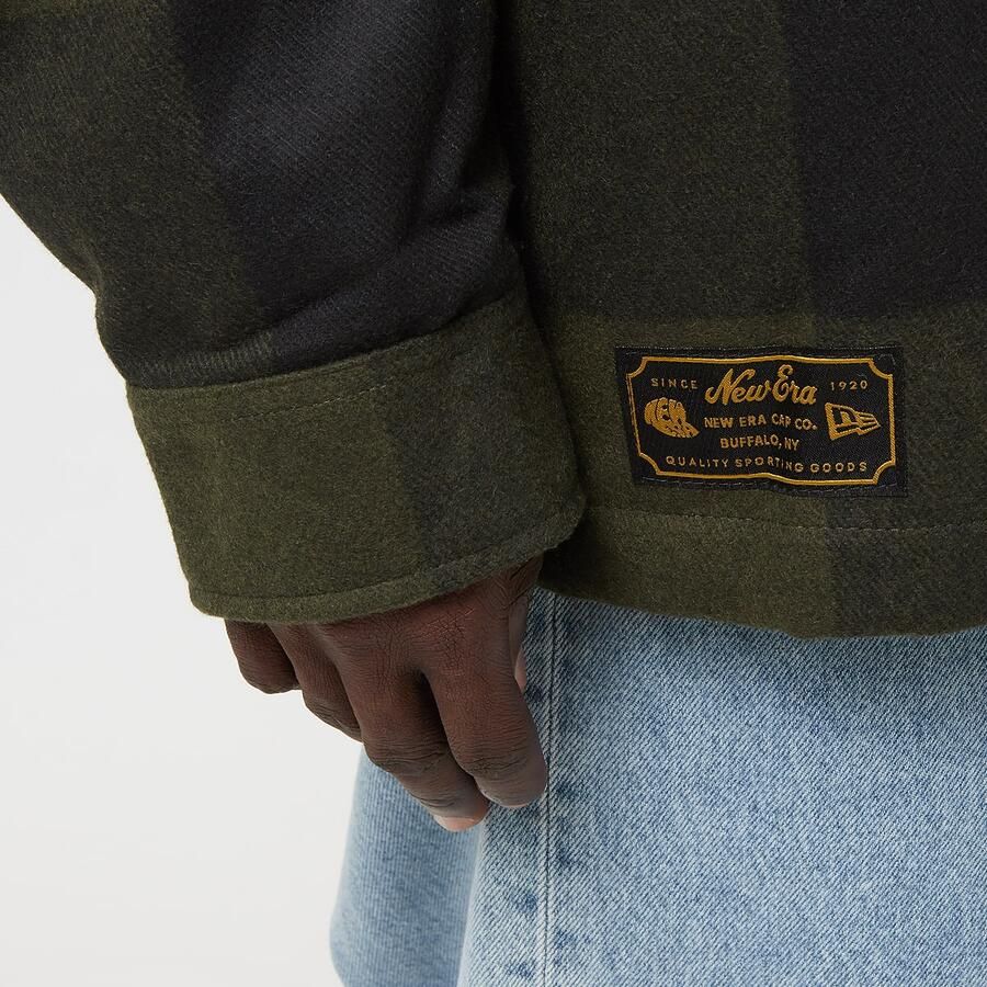 New era Shacket Men Overhemden groen Maat XS Kleding - Foto 2