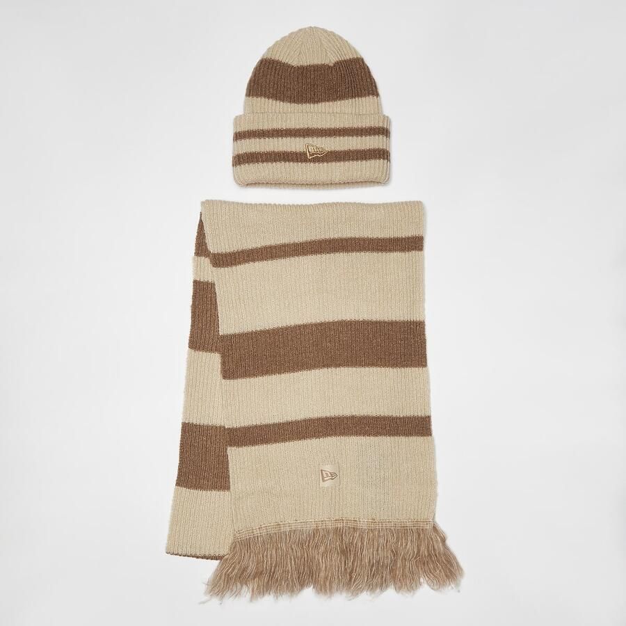 New era Stripe Scarf Beanie Set (2 Piece) Wo Mutsen multicolor Maat ONE SIZE Accessoires - Foto 3