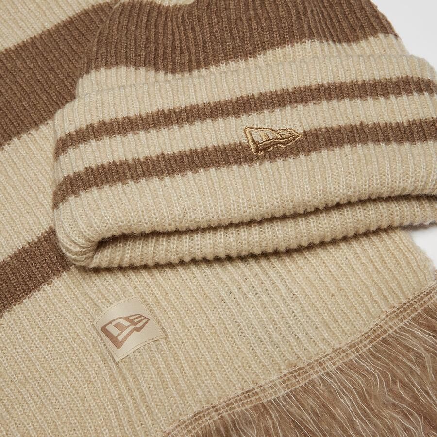New era Stripe Scarf Beanie Set (2 Piece) Wo Mutsen multicolor Maat ONE SIZE Accessoires