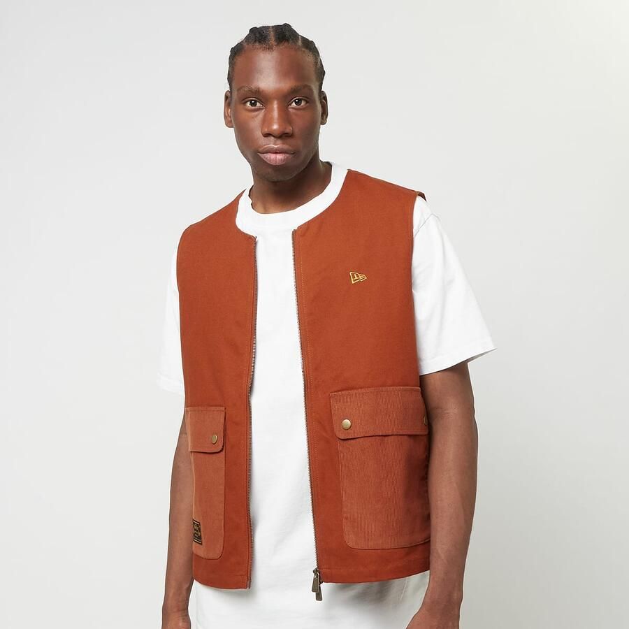 New era Utility Vest Men Bodywarmers oranje Maat M Kleding - Foto 3