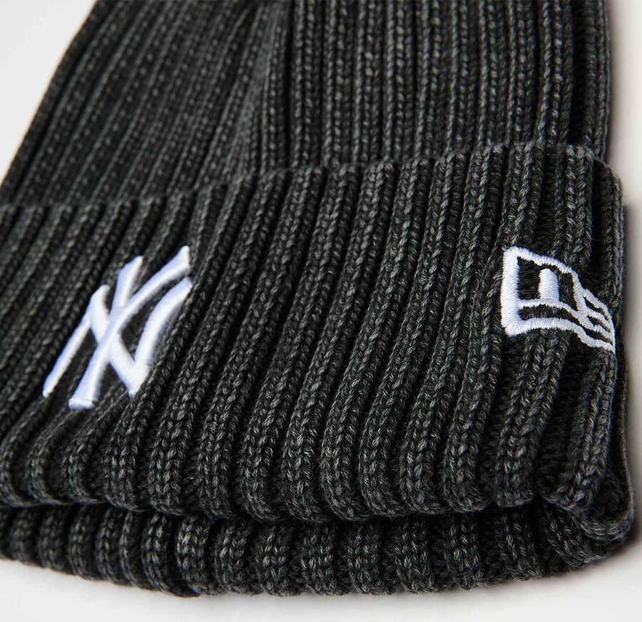 New era Washed Beanie MLB York Yankees Unisex Mutsen zwart Maat ONE SIZE Accessoires - Foto 2