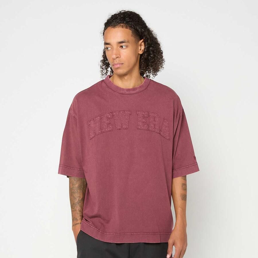New era Washed Oversized Tee Men T-Shirts & Polo's rood Maat XL Kleding - Foto 3