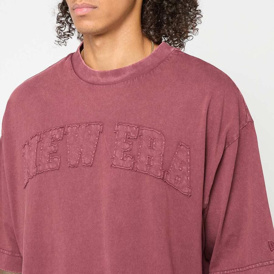 New era Washed Oversized Tee Men T-Shirts & Polo's rood Maat XL Kleding