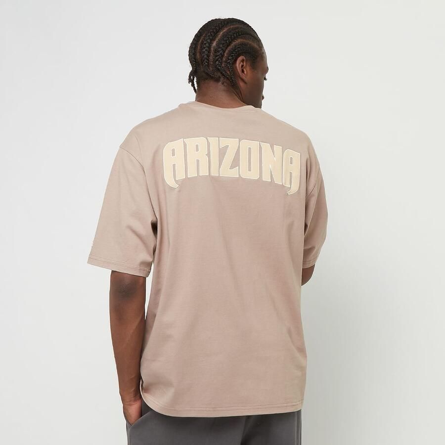 New era World Series BP Oversized Tee Arizona Diamondbacks Men T-Shirts & Polo's beige Maat XS Kleding