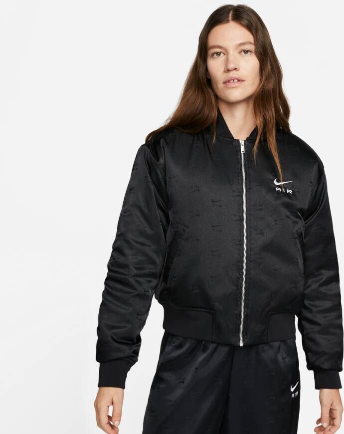 Nike Air Bomberjack voor dames Zwart