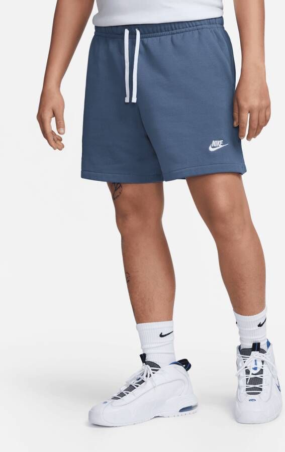 Nike Club Fleece French Terry Flow Shorts Sportshorts Kleding diffused blue white white maat: XL beschikbare maaten:XL