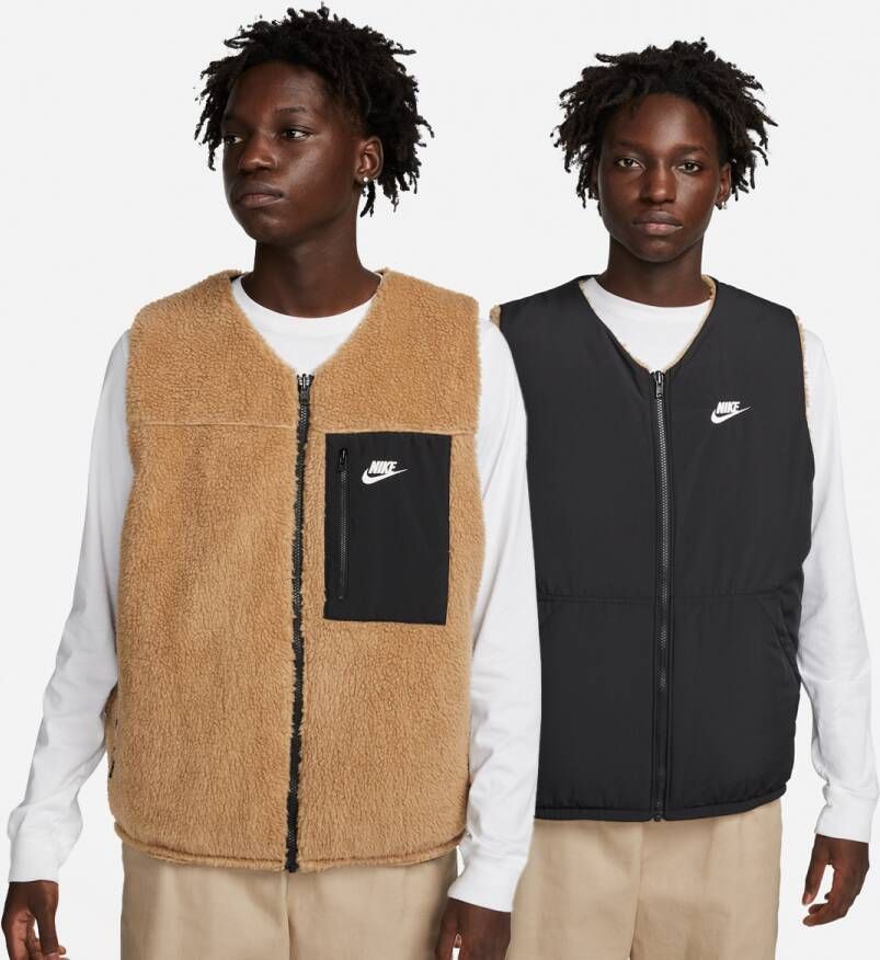 Nike Club+ Omkeerbare winterse bodywarmer voor heren Bruin