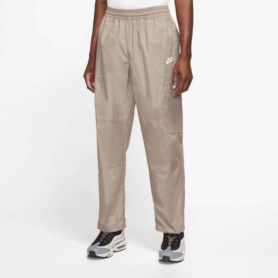 Nike Club Woven Cargo Pants Trainingsbroeken Kleding khaki white maat: S beschikbare maaten:S M L XL