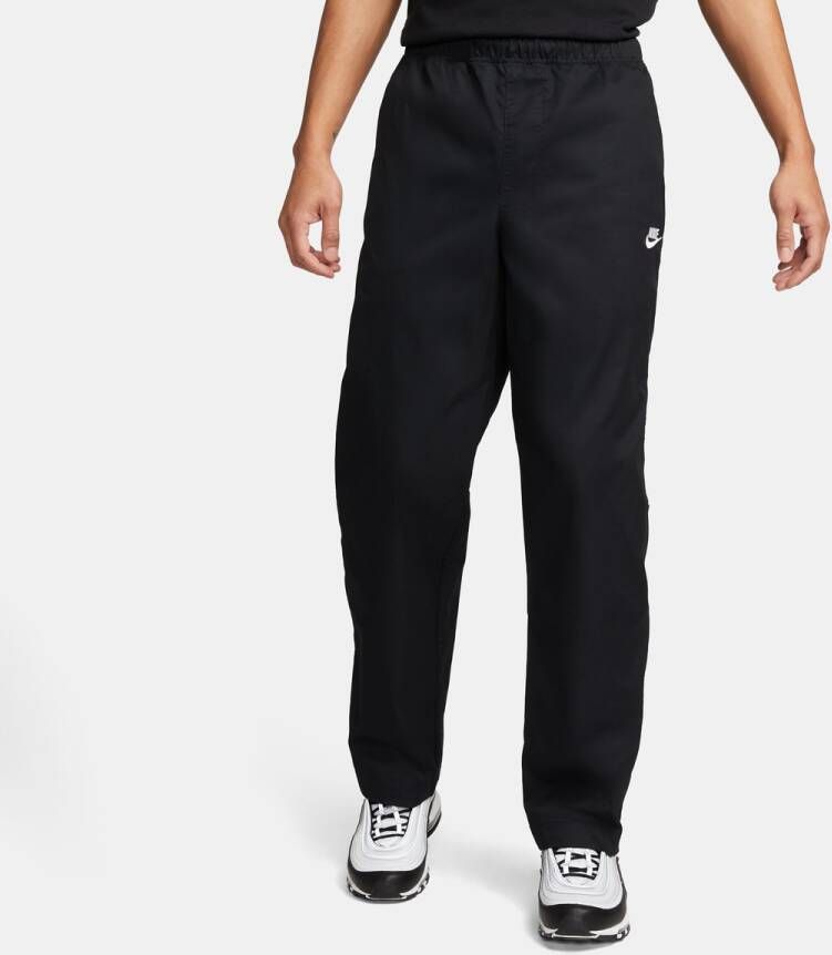 Nike Club Woven Straight Leg Pant Trainingsbroeken Kleding black white maat: L beschikbare maaten:M L XL
