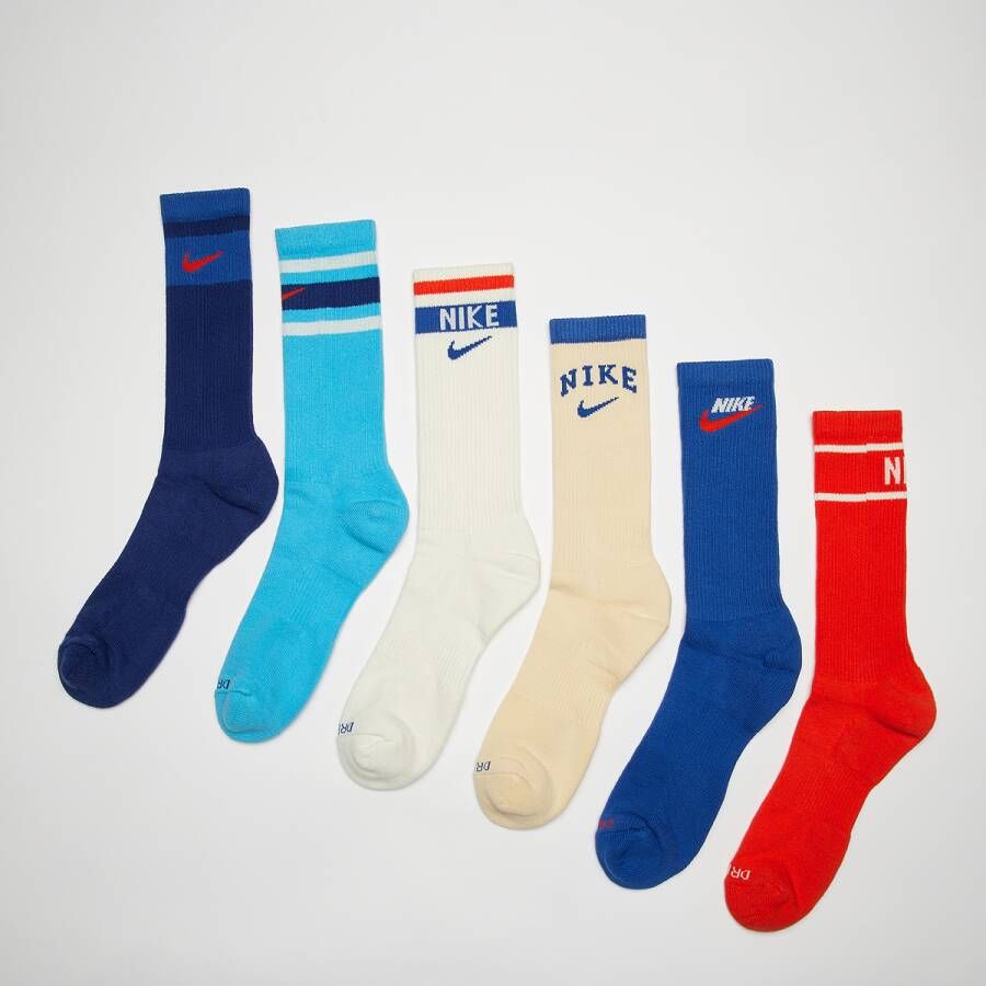 Nike Everyday Plus Cushioned Crew sokken met demping (6 paar) Meerkleurig