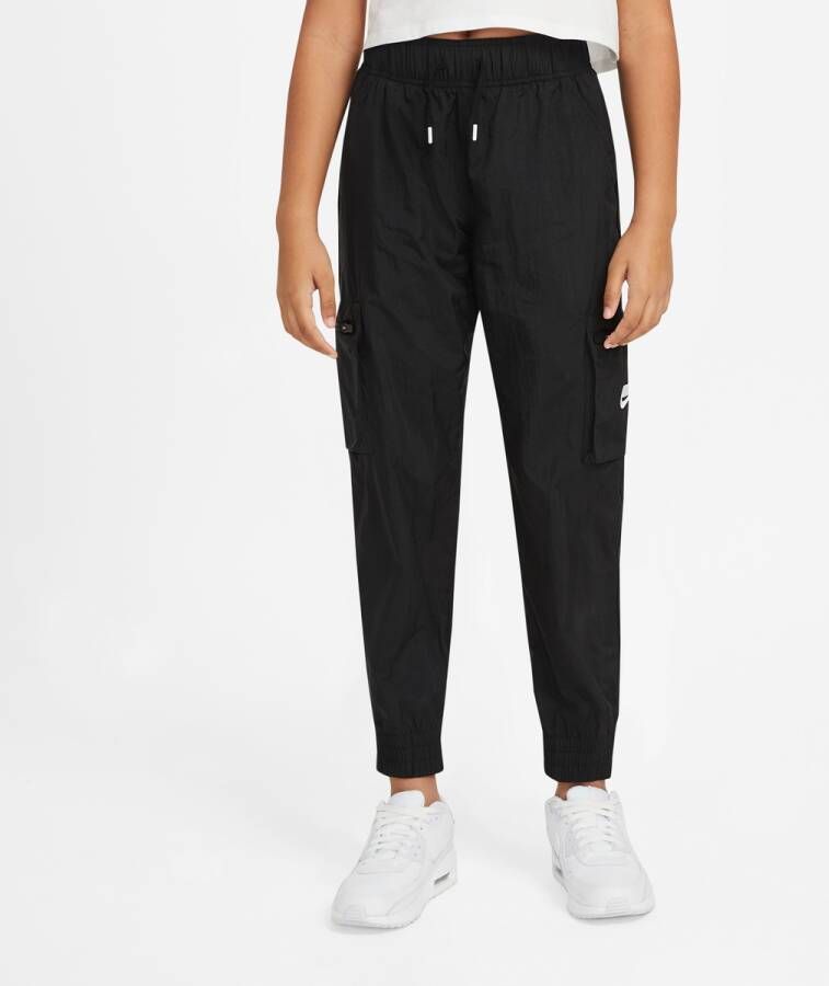 Nike Sportswear Geweven cargobroek voor meisjes Zwart